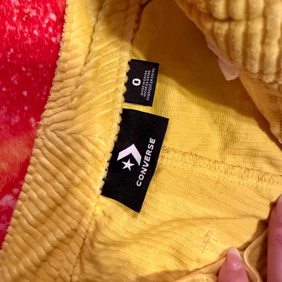 Women’s Converse x Mademe 2018 Limited Release Yellow Shorts Size 0 - Picture 3 of 6